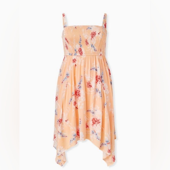 torrid Dresses & Skirts - TORRID Cottagecore Floral Gauze Smocked Midi Dress in 3 (22/24)